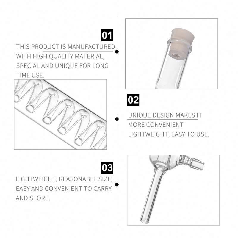 Manufacturer Handblown Borosilicate 3.3 Glass Laboratory Glassware Manufacturer direct lab Condenser for school