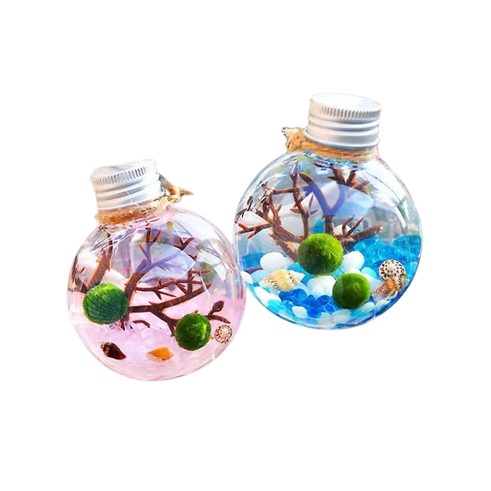 Custom Capacity Round Balls Shatterproof Hollow Clear Flat Cut Fillable Christmas Glass Baubles For Ornament Gift Decoration