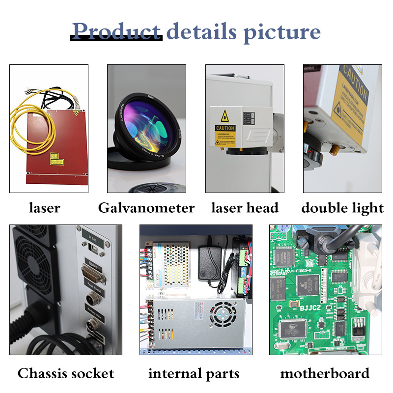 Jpt M8 100 Watt Fiber Laser for 2MM 3MM 4MM Glass Drilling 100 W JPT Mopa M8 Laser Marking Machine