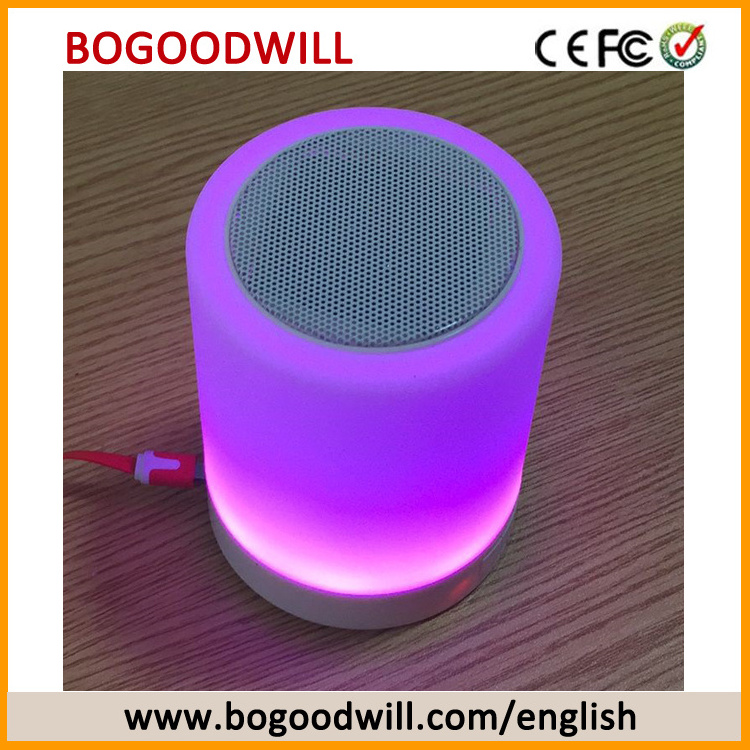 Boyouwill Colorful LED light Bluetooth speakers cheap wireless speaker with RGB lights