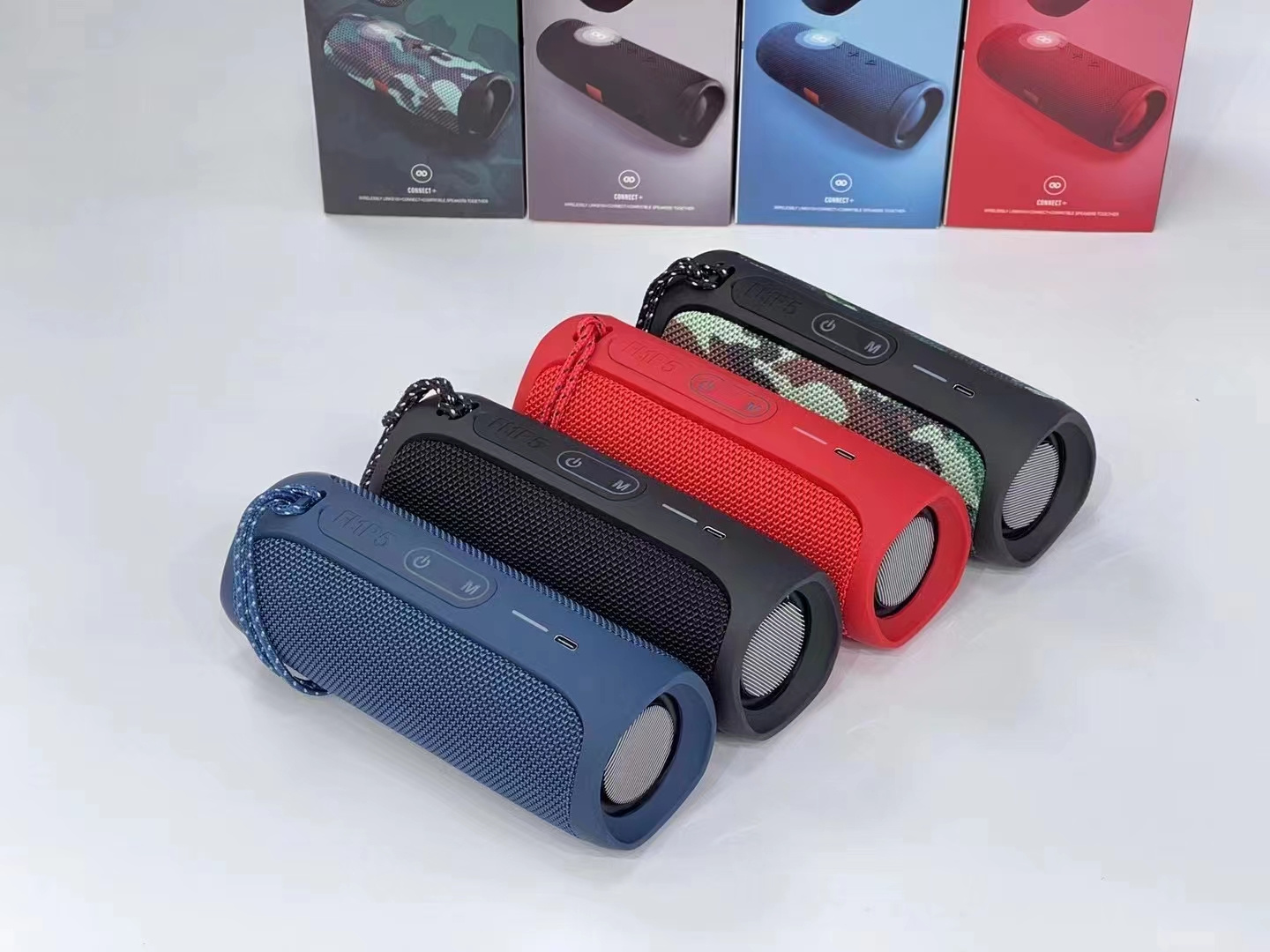 Best Quality Wholesale Blue tooth Speakers Waterproof  With Woofer OEM Fabric Portable Stereo Bluetooth Speaker