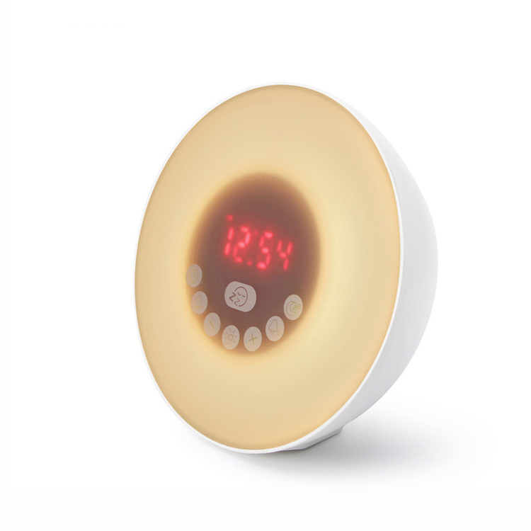 Wake Up Light with BT Speaker Silicone Phone  Mini touch lamp portable speaker  BT Egg Shaped Phone alarm clock speaker