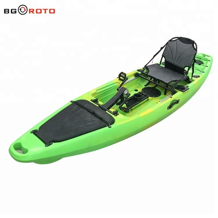 Rotational Plastic Touring sit in sea kayak with rudder and surfboard,Rotational molding processing