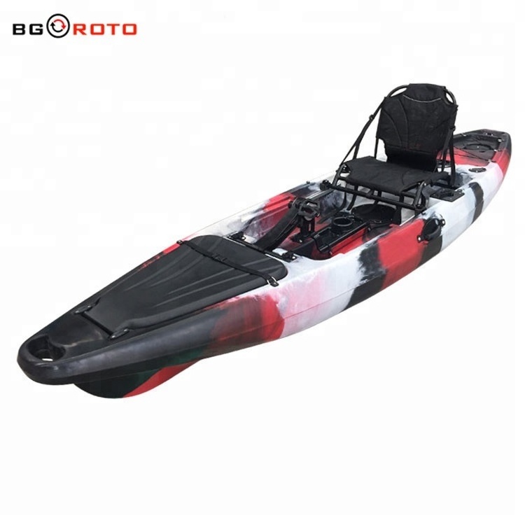 Rotational Plastic Touring sit in sea kayak with rudder and surfboard,Rotational molding processing