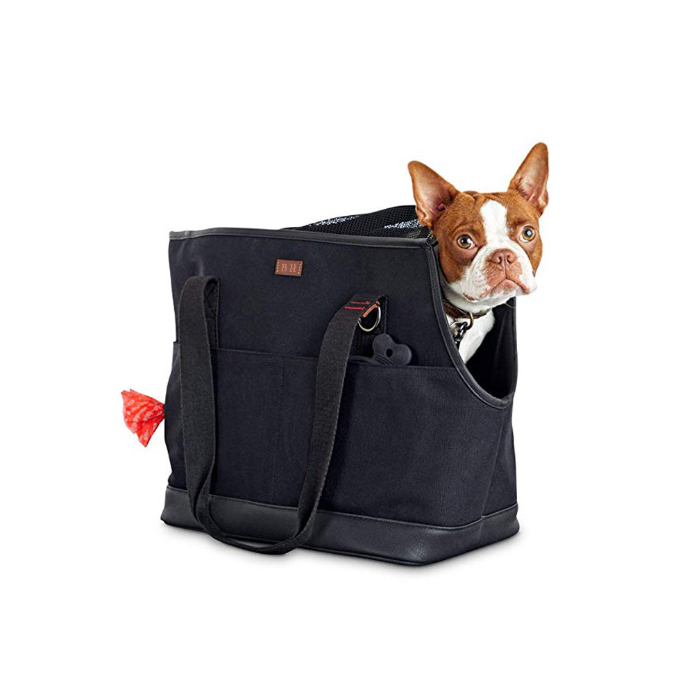 2022 New Fashion Canvas Shoulder Premium Bag Pet Travel Carry Bag Tote Pet Organizer Bag used Dog and Cat