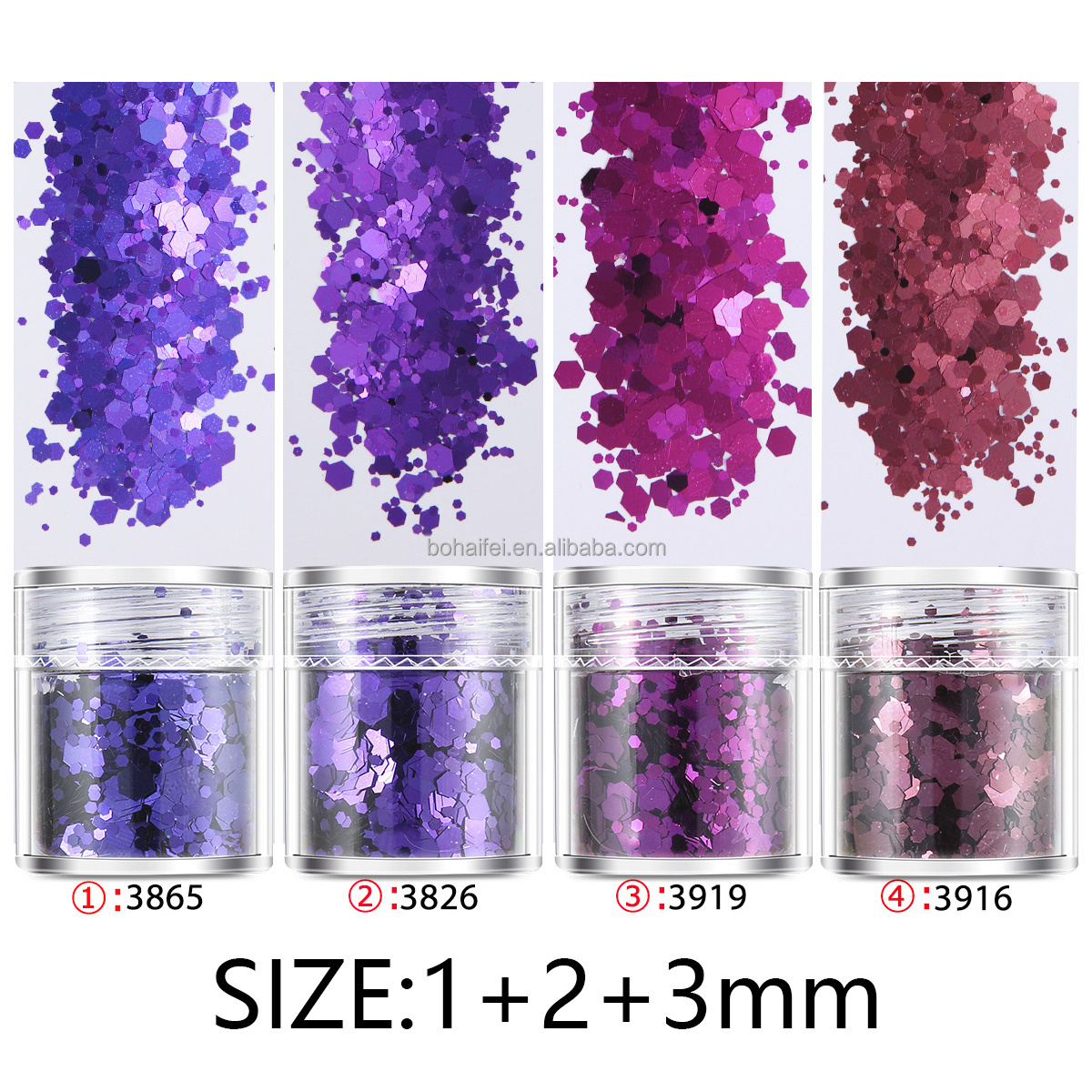 Wholesale bulk Opal chunky Mix glitter for nail and body&crafts