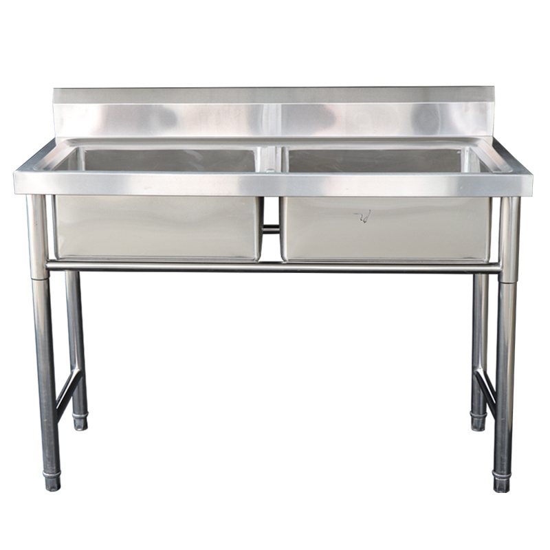 Bohai Products Stainless Steel Kitchen Sink With Tray Double Bowl Kitchen Sink Used Commercial Stainless Steel Sinks