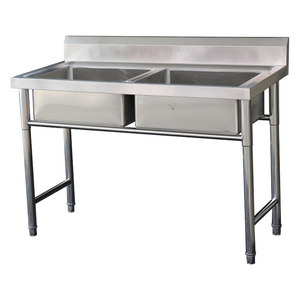 Bohai Products Stainless Steel Kitchen Sink With Tray Double Bowl Kitchen Sink Used Commercial Stainless Steel Sinks