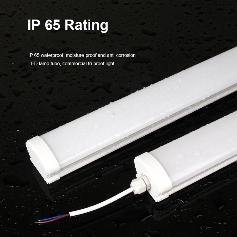 shopping centre car park radar motion sensor led batten lightwaterproof led triproof light ip65