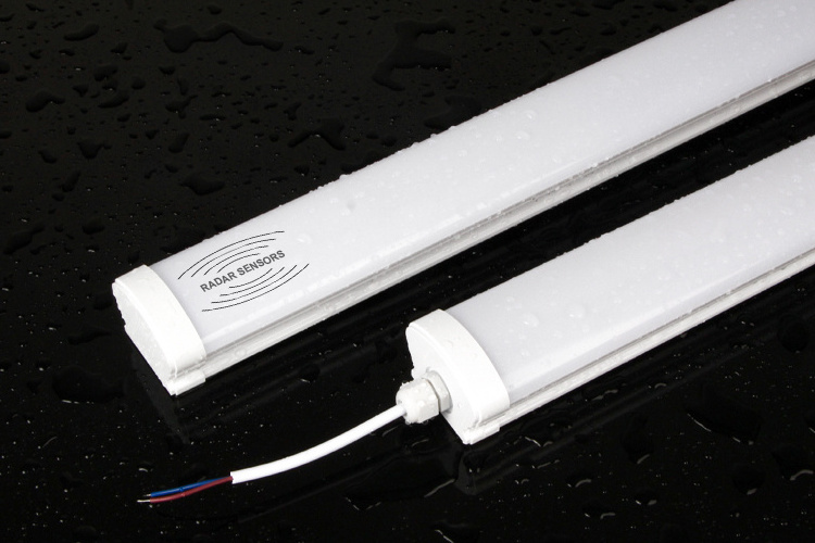 shopping centre car park radar motion sensor led batten lightwaterproof led triproof light ip65