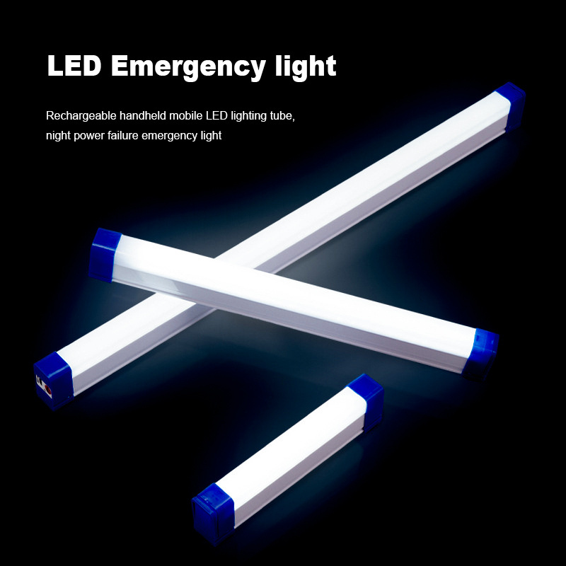 Home power failure emergency light Outdoor camping portable rechargeable led tube light