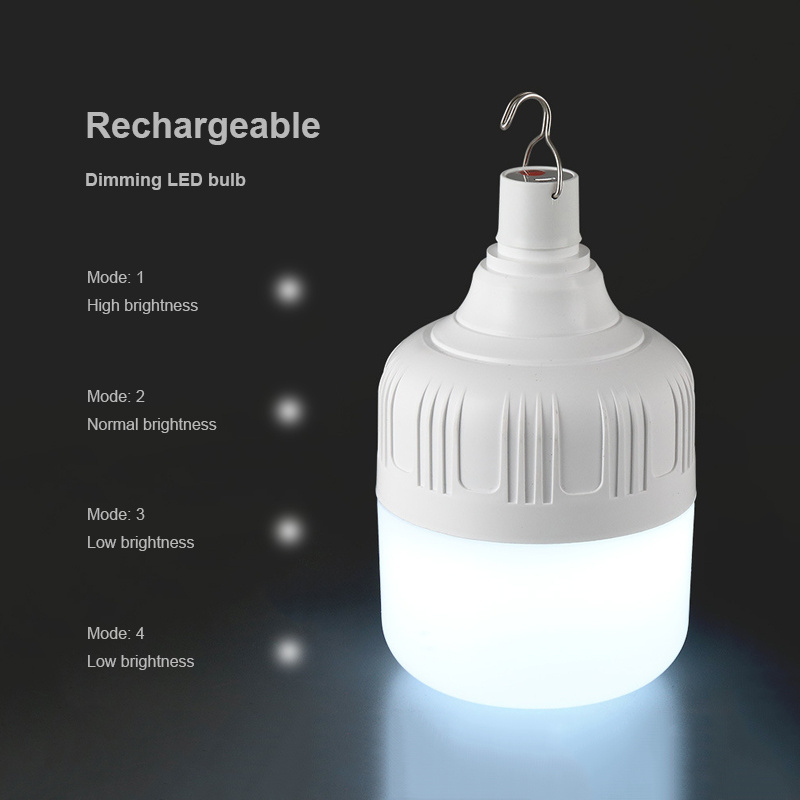 Hot selling portable rechargeable bulb emergency led lighting outdoor camping tent led light bulb