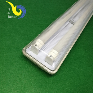 IP65 T8 waterproof lighting fixture 4ft 2*18w led tube lights fittingTri-proof Light 18W 36W Fluorescent For Industrial