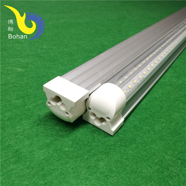 V-shaped  Aluminum Plate Led Tube 8ft T8 Lamp 72watt T8 integrated Vshaped led tube