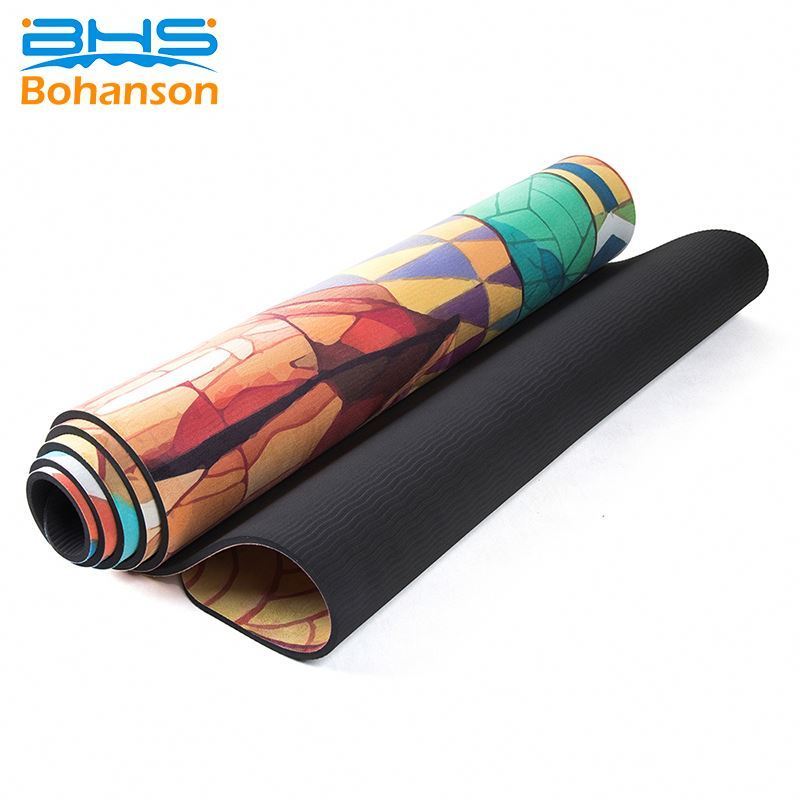 TPE Suede Material Rolls Custom Organic Yoga Mat