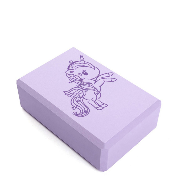 2024 LOGO Custom Print High Density Soft Foam 9x6x4 Kid Eva Yoga Block