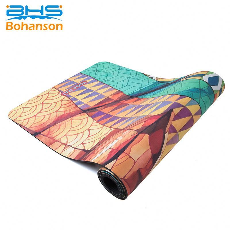 TPE Suede Material Rolls Custom Organic Yoga Mat