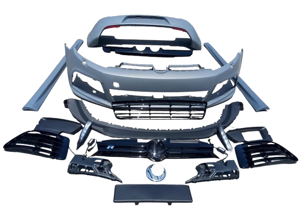 car accessories conversion facelift bodykit front bumper with grille for VW Volkswagen Golf 6 MK6 to R20 type