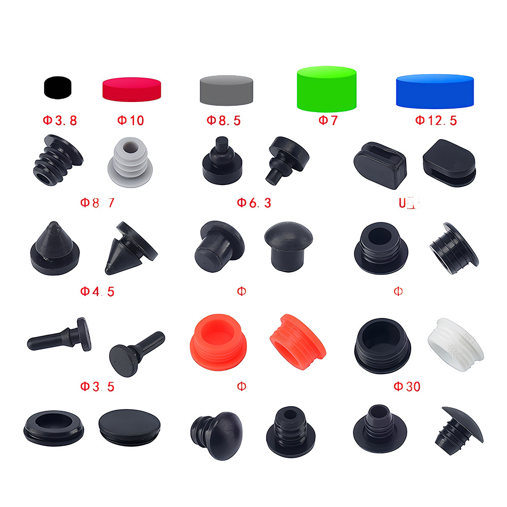 Custom EPDM Door Rubber Stopper  Bung  Plugs For Hole Silicone Butt  And Sockets Grommet Plug