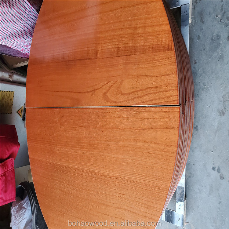 Wholesale Price Wooden Round Table Top Solid Wood /Half Moon Dining Table Top Paulownia/Pine/Poplar