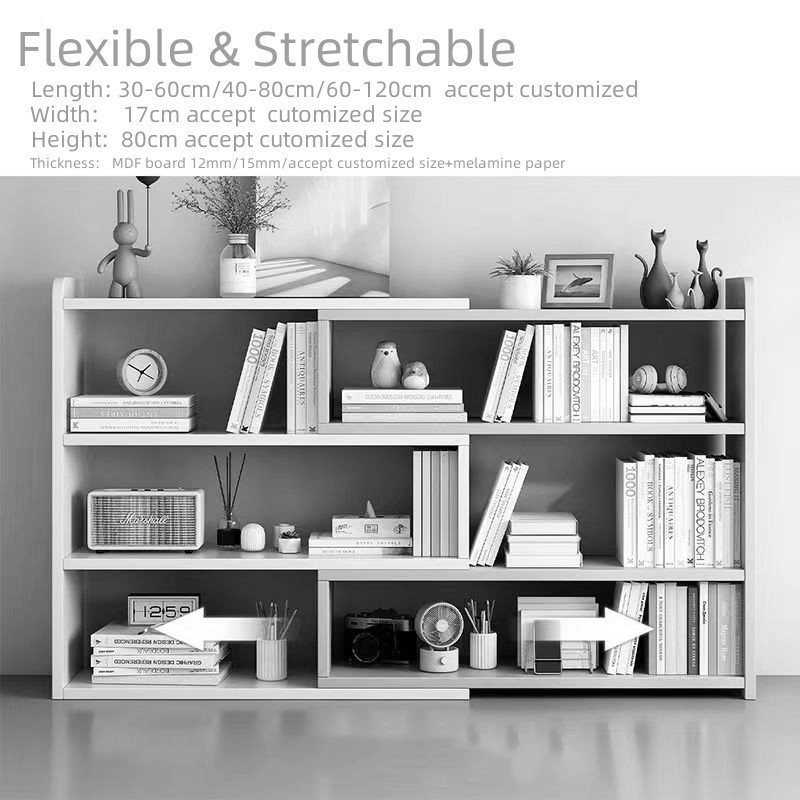 Cheapest home furniture / customized book storage wooden shelf /craft and plant display usage wooden bookcase