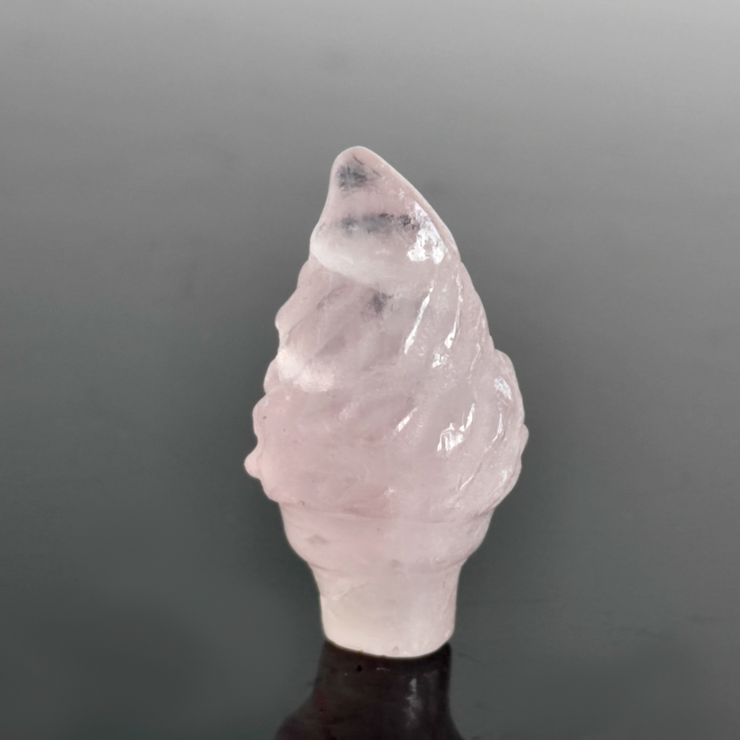 Wholesale Natural Hand Carved Healing Gemstone Crafts Crystal Ice Cream Torch For Home Decoration Pendant