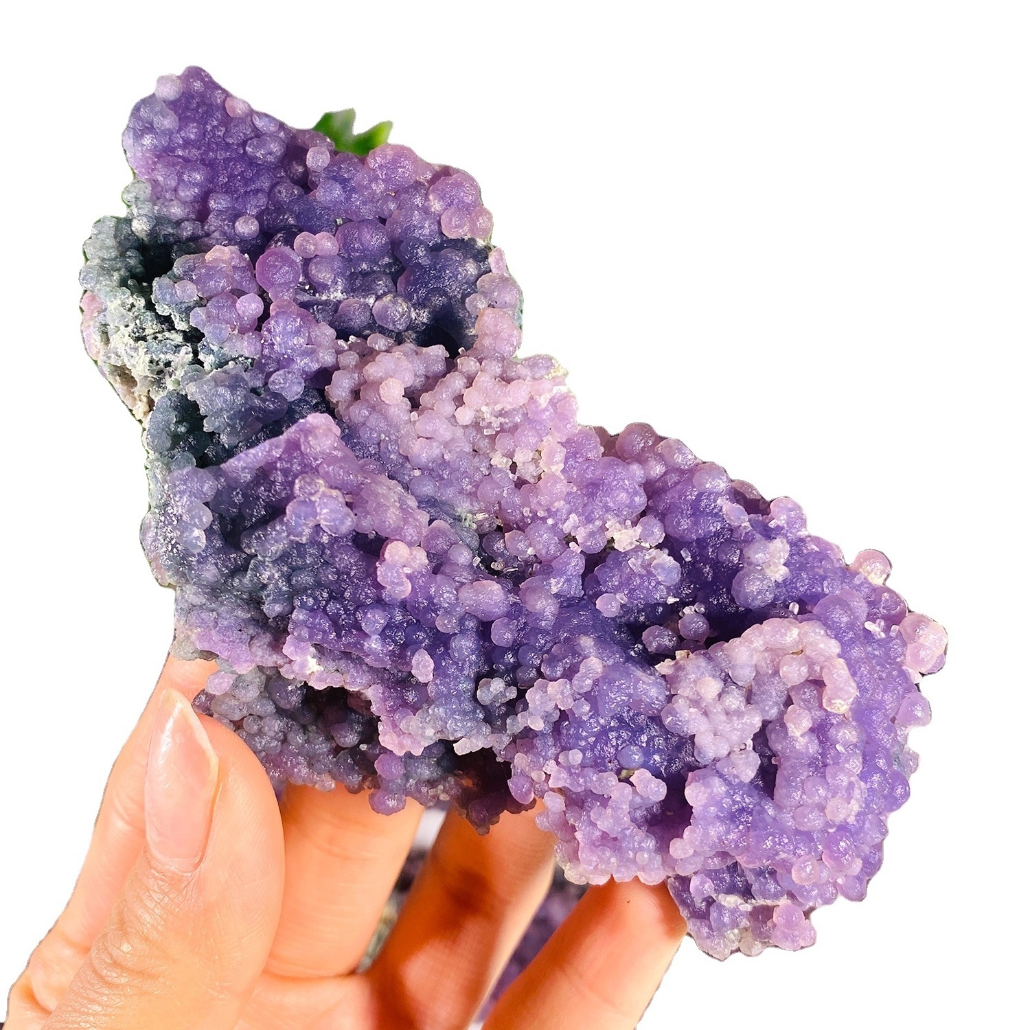 Wholesale natural healing crystal rough grape agate raw gemstone purple agate ore specimen for room decoration