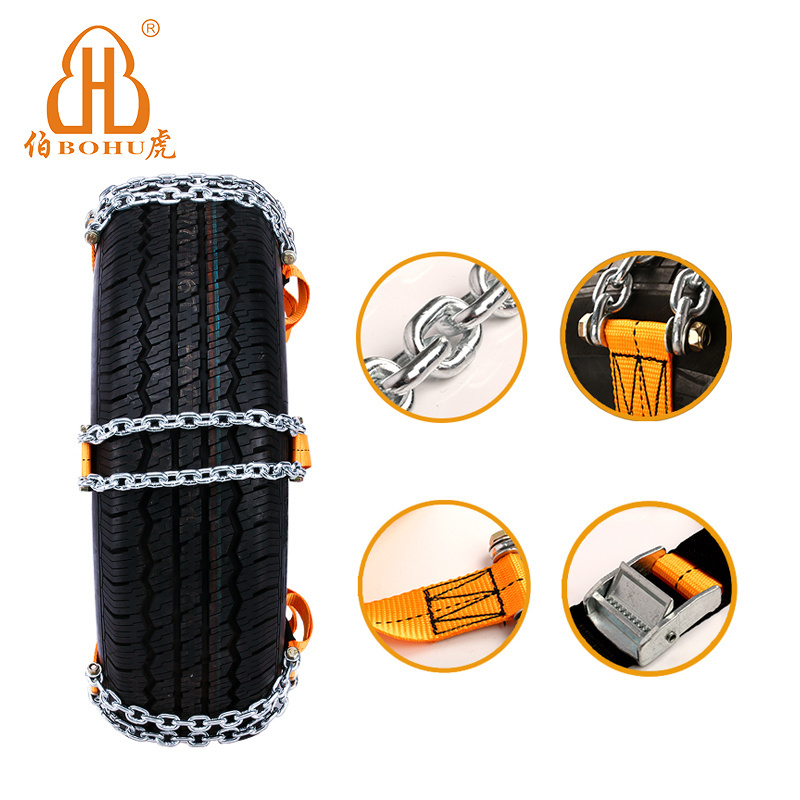 BOHU high quality Alloy Steel car tire snow chain universal snow car chains winter chains