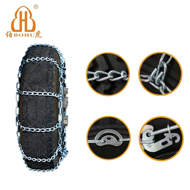 BOHU Snow Tire Chains Alloy Steel Tire Chain for Dual Tire Truck Double Truck Snow Chain