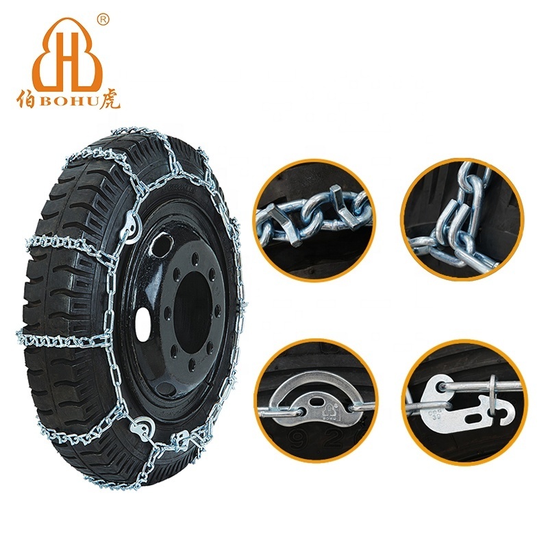 BOHU High quality snow chain for truck alloy steel 11r 22.5 tire snow chains truck snow chains