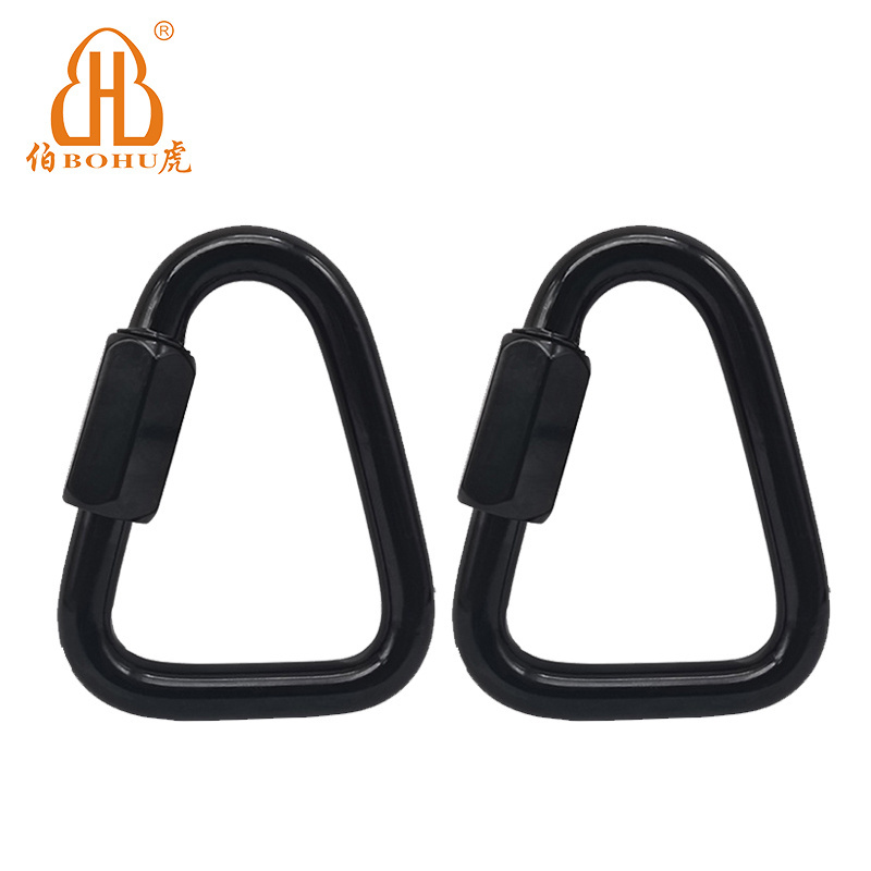 BOHU Stainless Steel Connecting Link Triangle Quick Link Screw Nut Marine Locking Carabiner