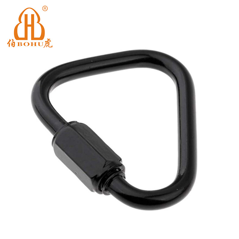 BOHU Stainless Steel Connecting Link Triangle Quick Link Screw Nut Marine Locking Carabiner