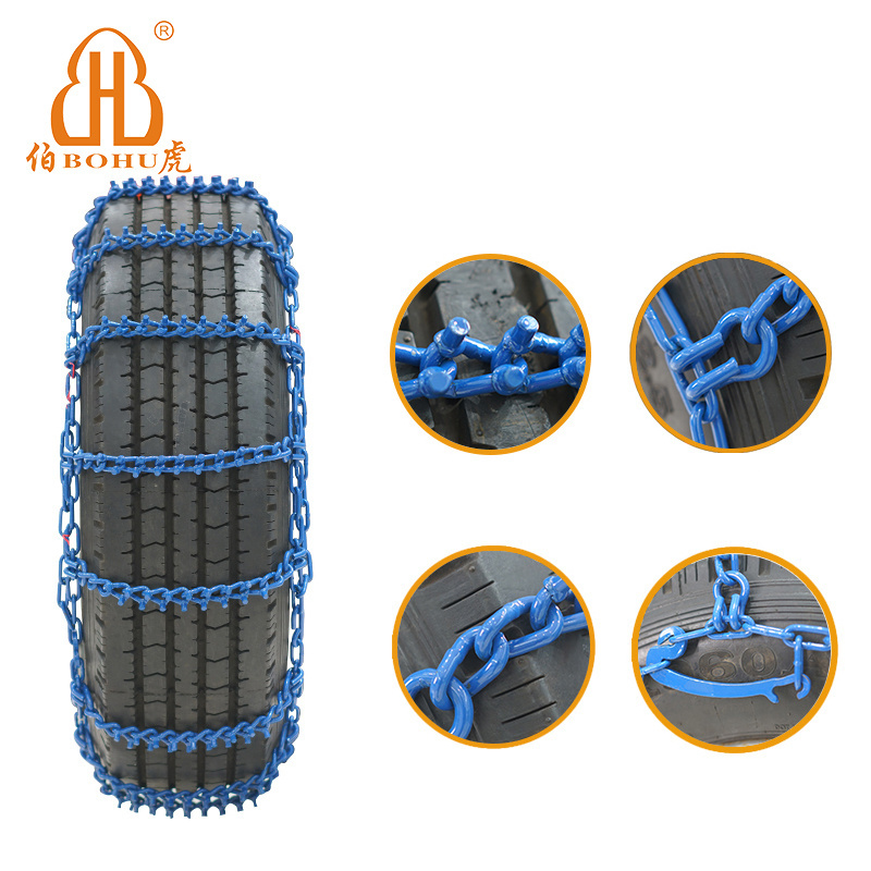 BOHU new design snow chain with stud breaking ice snow chains for semi truck snow chains