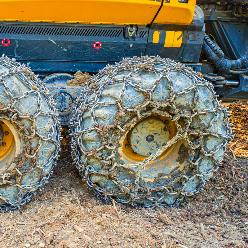 BOHU High Quality Forestry Skidder Tire Chains Heavy Duty Forestry Chain Forestry Wheel Track Chain