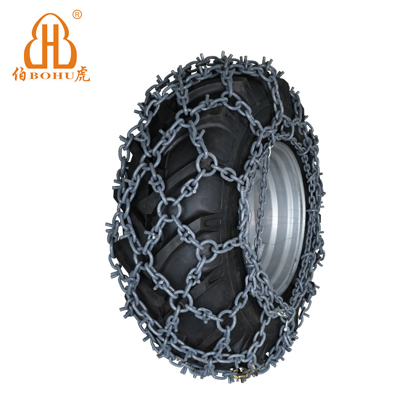 BOHU Alloy Steel Heavy Duty Forestry Skidder Tire Protection Snow Chain Skidder Tire Chain Forestry Wheel Track Chain