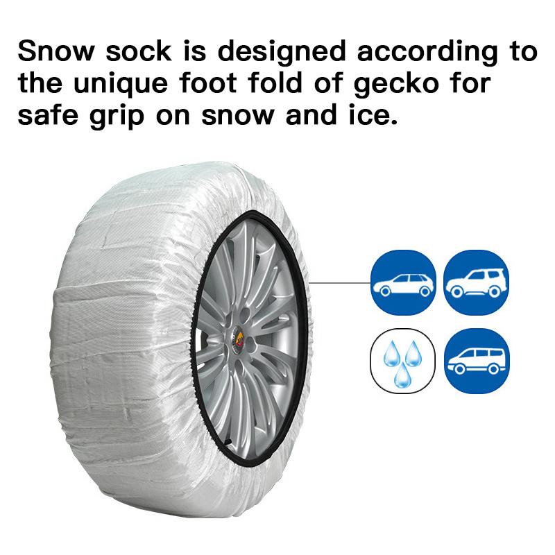 BOHU Fabric Tire Chains Auto Snow Sock Anti-skid Safety Tire Snow Chains High Quality