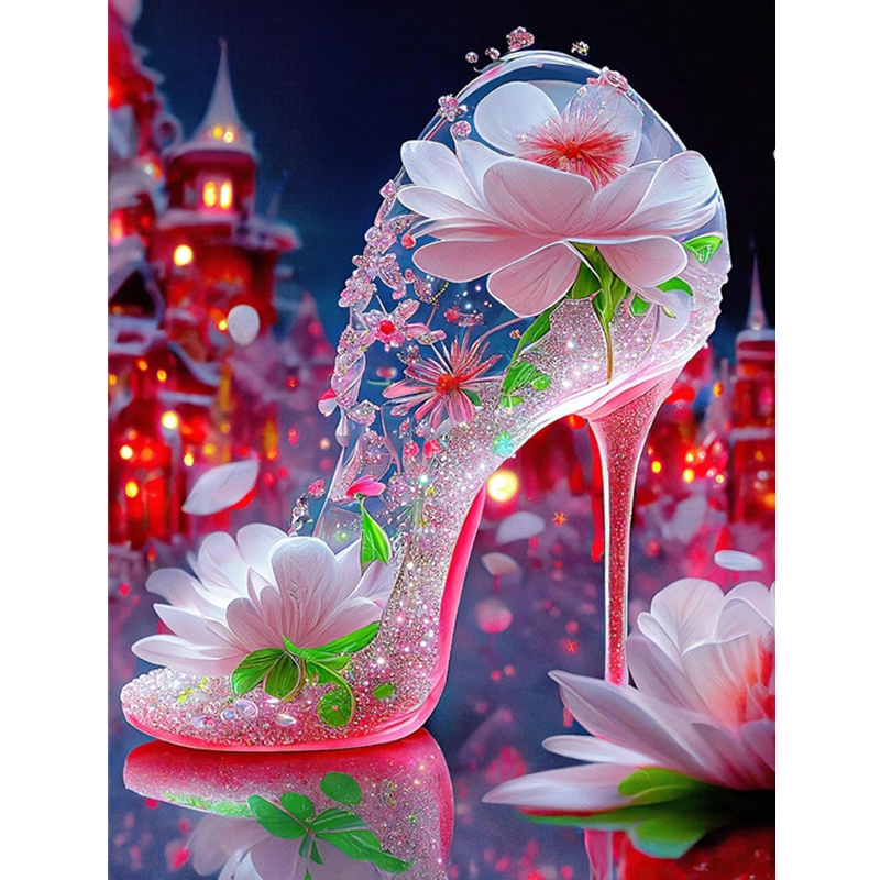 High-heeled Shoes Diamond painting Mosaic Canvas Diamond Painting Mural Living Room Decor Picture of Rhinestone Gift