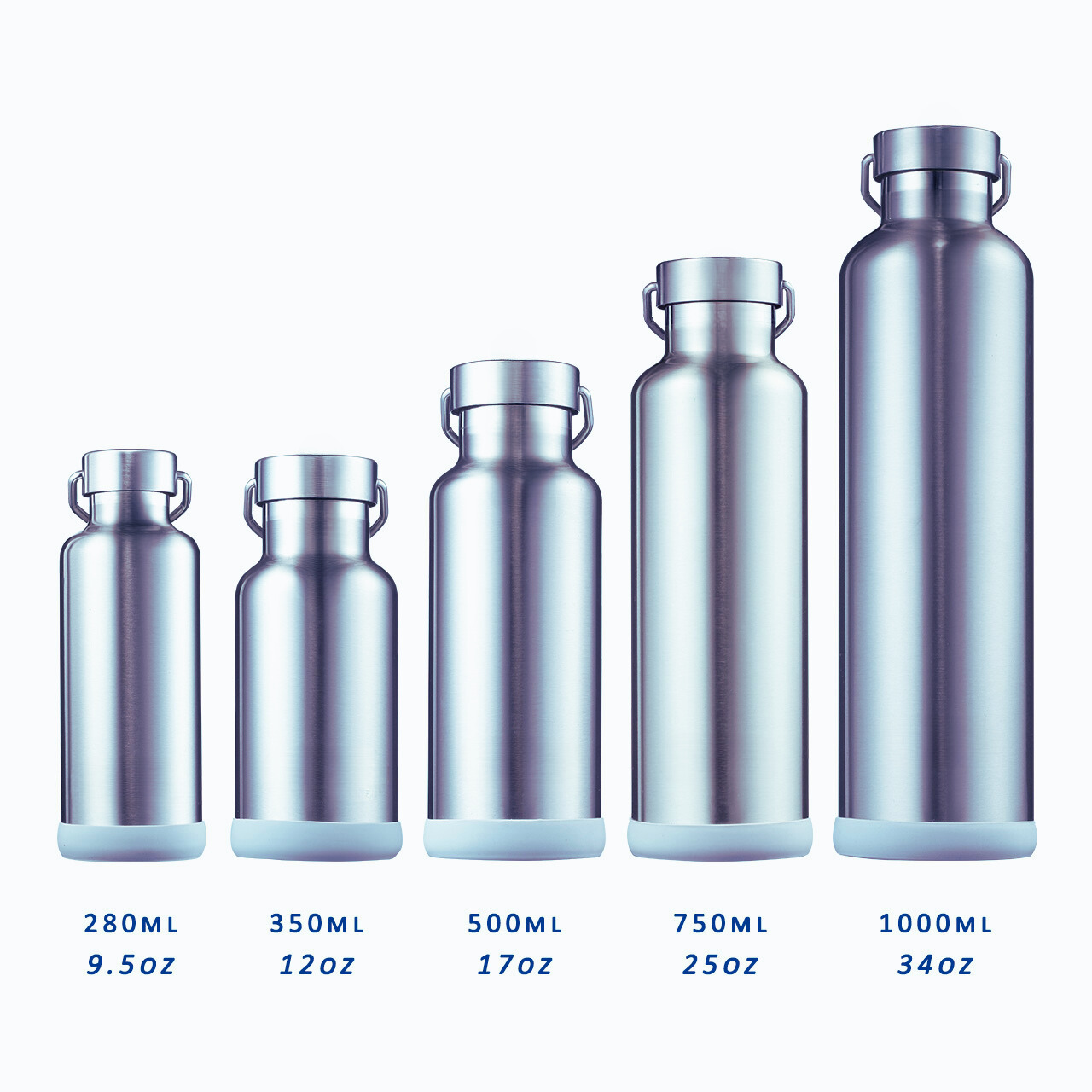 Thermal Water Bottles Insulated Vacuum Flask Leak Proof 18/8 Stainless Steel Water Bottle