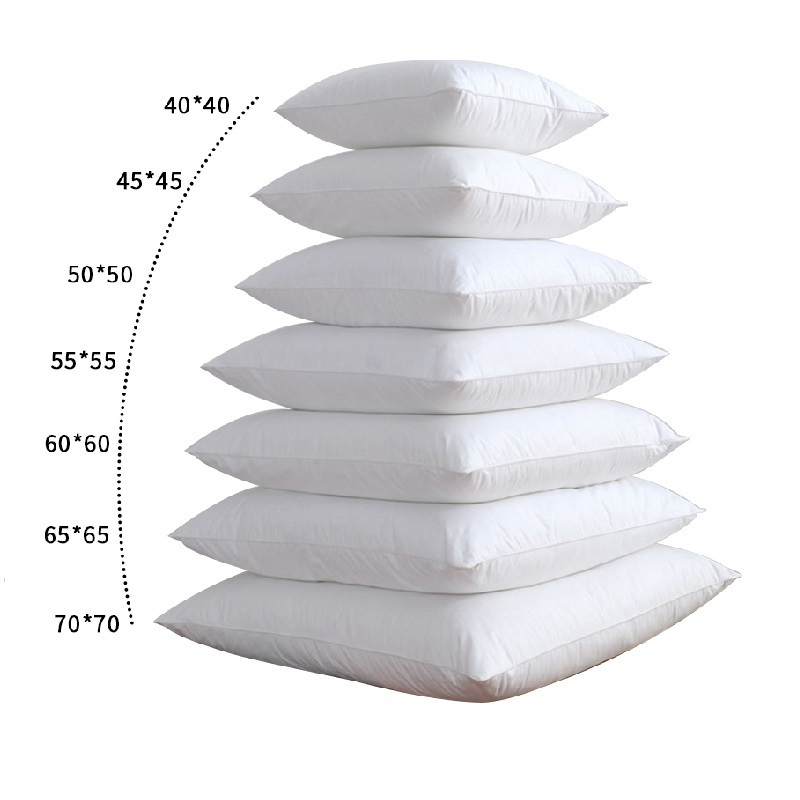 Hot Selling High Quality Square White Pillow Inserts Inner cushion filling wholesale cushion inserts