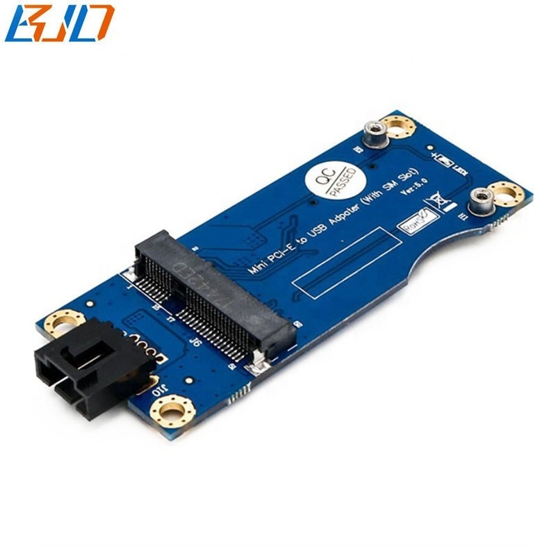 USB 9Pin Header To Mini PCI-E MPCIe Wireless Adapter Card With SIM Slot Ver 5.0 For GSM 3G 4G LTE WWAN Modem