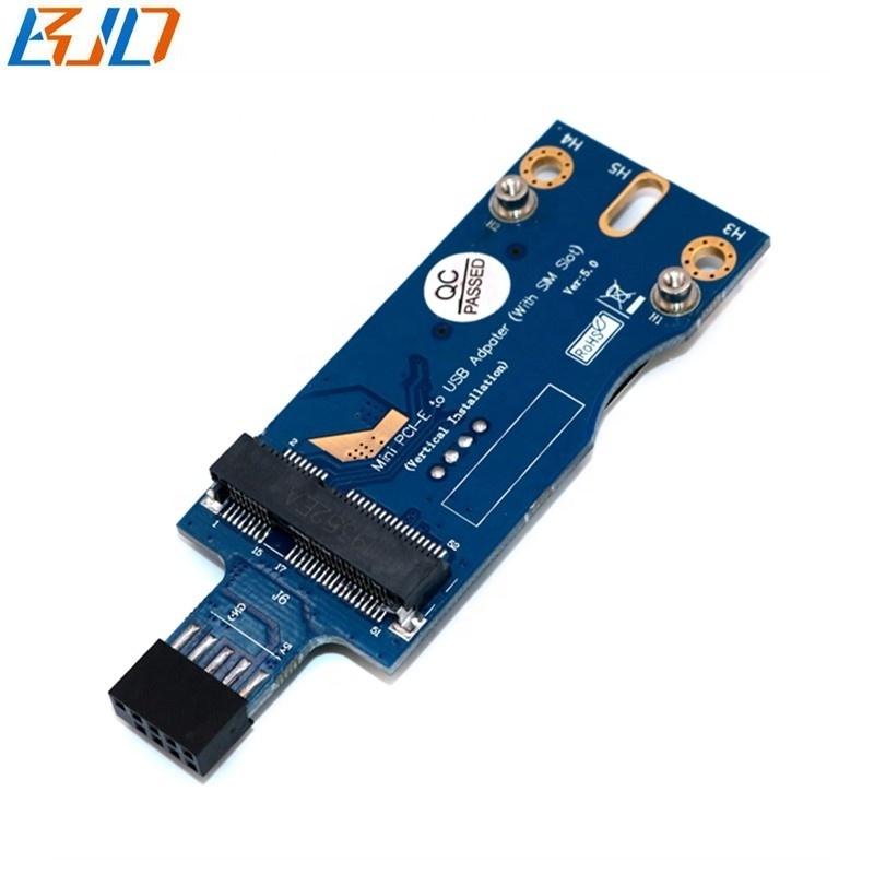 Motherboard USB 9Pin Header to Mini PCI-E mPCIe Wireless Adapter With SIM Card Slot For 3G 4G LTE Module GSM Modem