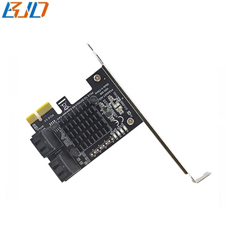 4 SATA 3.0 Connector to PCI Express PCI-E 1X Expansion Converter Card 6Gbps ASM1064 For Hard Disk Drive