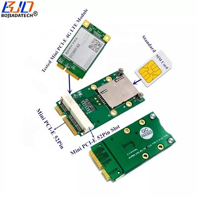 Mini PCI-E to MPCIe Interface Wireless Module Adapter Card With 1 SIM Slot Support 3G 4G LTE WWAN GSM Modem