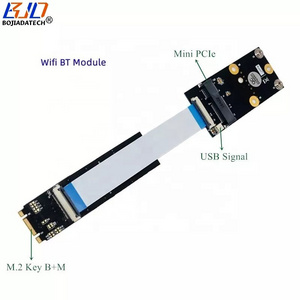 Factory Wholesale NGFF M.2 M2 B+M Key to Mini PCI-E MPCIe Wireless Adapter Card + FPC Cable For Wifi BT Modules