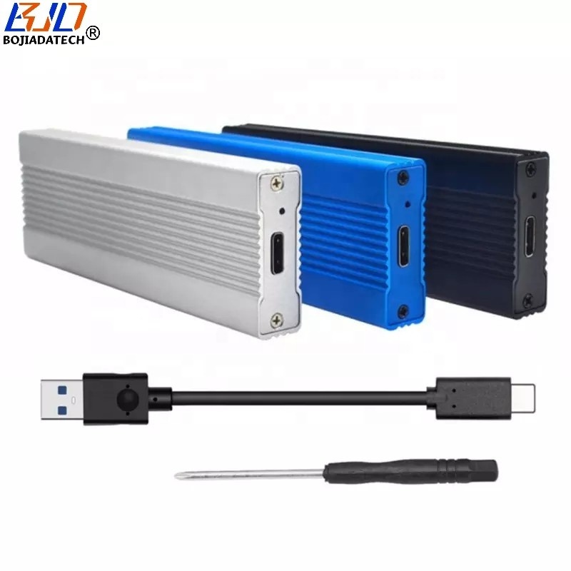 10Gbps External USB3.1 Type-C to NGFF M.2 M-Key PCI-E NVME SSD Enclosure Case - ASMedia ASM2362