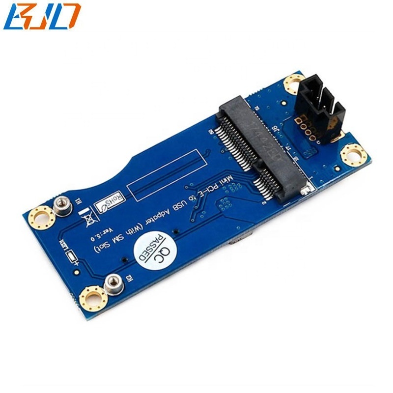 Motherboard USB 9Pin To MPCIe Mini PCI-E Wireless Module Adapter Card With 1 SIM Slot For 4G 3G LTE GSM WWAN Modem