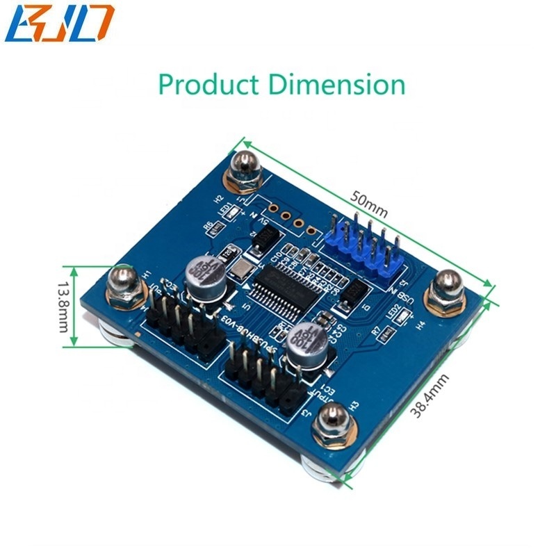 Motherboard 9Pin Header 1 to 2 x USB2.0 9Pin Male Hub Adapter Card Extension Cable With Magnetic Pad