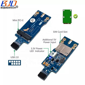 USB 2.0 9Pin Header To Mini PCI-e MPCIe  Wireless Adapter Card 1 SIM Slot for 4G 3G GSM LTE WWAN Module Modem