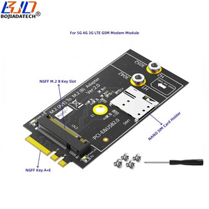 NGFF M.2 Key A+E Interface To M2 Key-B Wireless Adapter With 1 NANO SIM Card Slot For 3G 4G GSM LTE WWAN Modem 5G Module