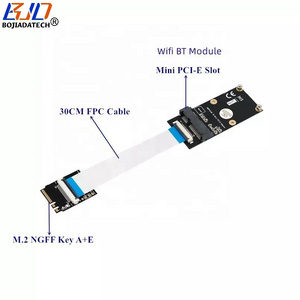 M.2 NGFF Key A+E Interface To MPCIe Mini PCI-E Wireless Adapter Converter Card with FPC Cable For Wifi BT Module